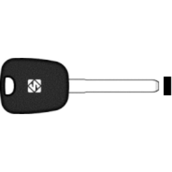 HU134TE    CHIAVE TRANSPONDER NO CHIP HUF