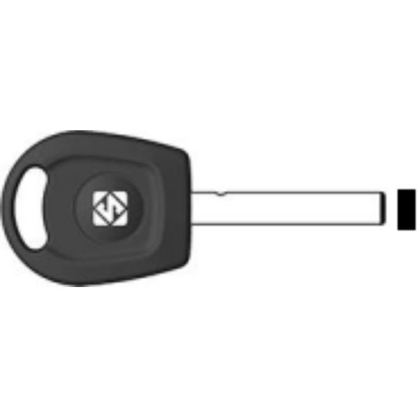 HU162TE    CHIAVE TRANSPONDER NO CHIP HUF
