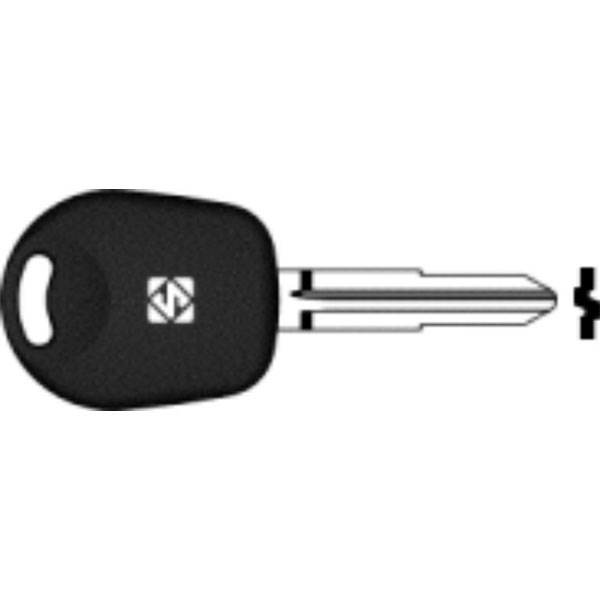 SSY3TE     CHIAVE TRANSPONDER NO CHIP SSANGYONG