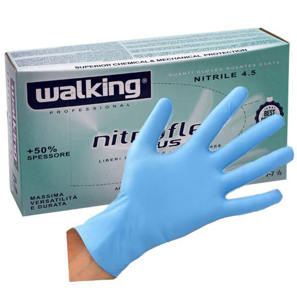 GUANTI NITRILE NITROFLEX PLUS M     Pz 100 WALKING