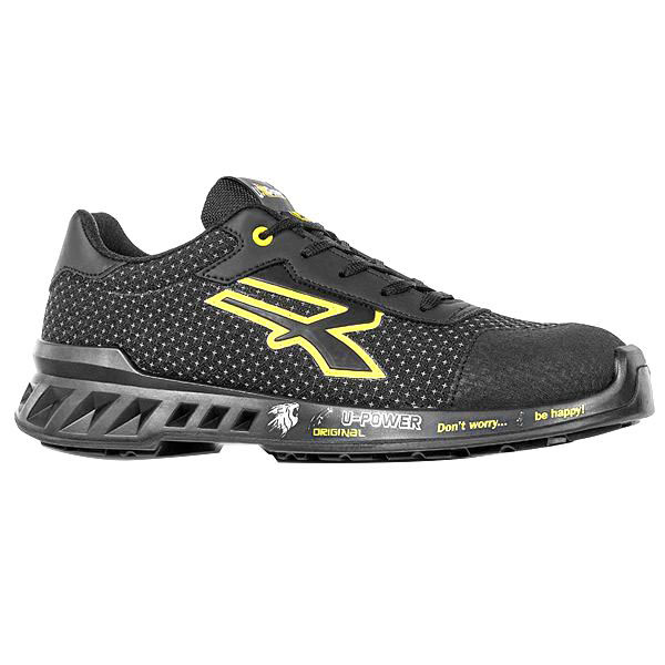 SCARPE MATT NERO/GIALLO BASSE 39         S3 UPOWER