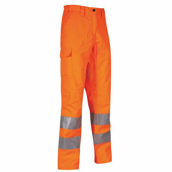 PANTALONE ALTA VISIB. ARANCIO L        VEGA UPOWER