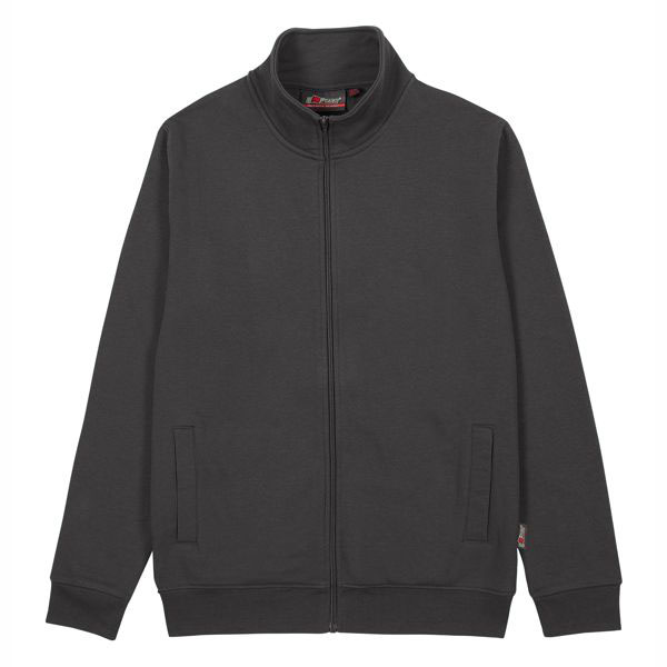 FELPA ZIP LUNGA GREY METEORITE M      ANUTA UPOWER