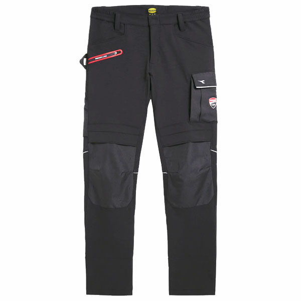 PANTALONE DUCATI NERO L        PERFORMANCE DIADORA
