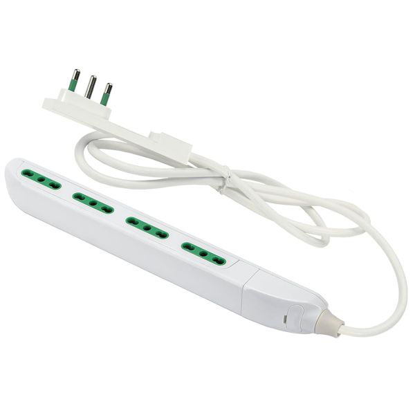 MULTIPRESA 4x2PT BIANCO       SLIM CLOCK 47404 FME