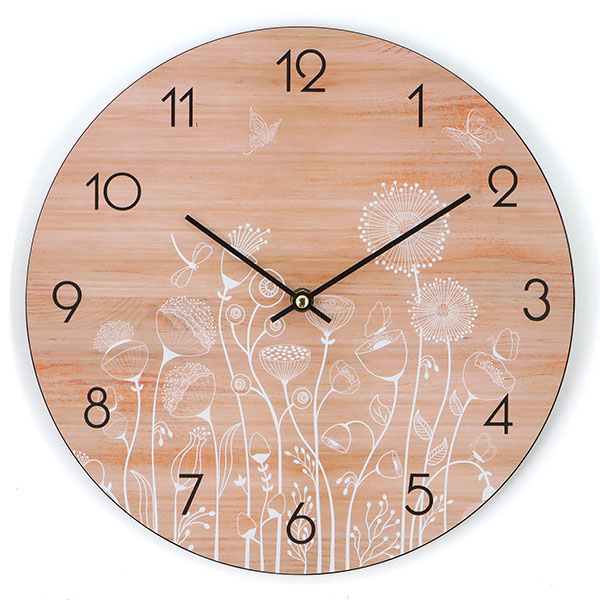 OROLOGIO MURO FIORI E LEGNO     cm  30  XTRA 12486