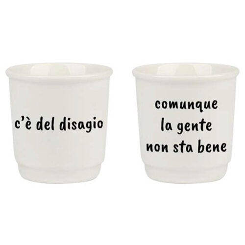 TAZZA CAFFE CERAMICA DISAGIO       ml 90 Pz 2 SOOR