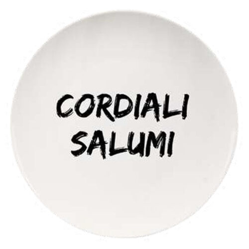 PIATTO CERAMICA PIANO CORDIALI SALUMI cm 26,5 SOOR