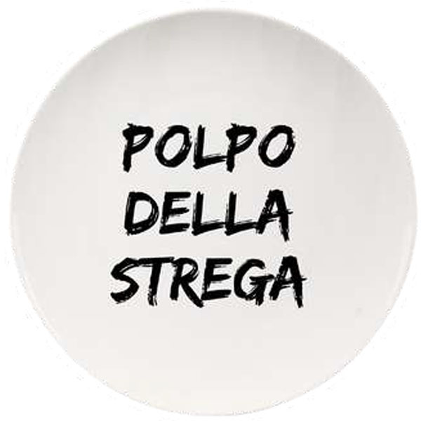 PIATTO CERAMICA PIANO POLPO STREGA    cm 26,5 SOOR
