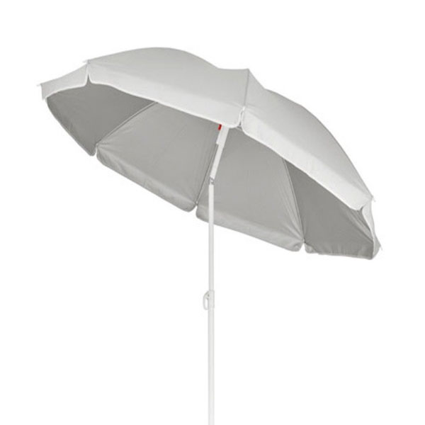 OMBRELLONE ACCIAIO POLI.BIANCO     200 VETTE 05144
