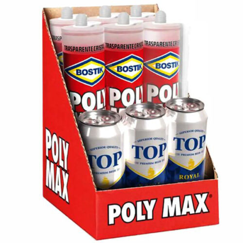 ADESIVO POLY MAX g 300 CRISTAL PROMO   Pz 9 BOSTIK