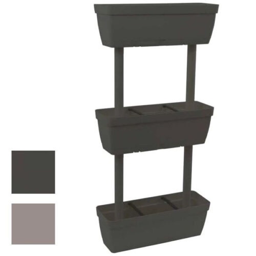 VASO LOLEGO GRIGIO SET      cm 59x16 h 16 ARTPLAST