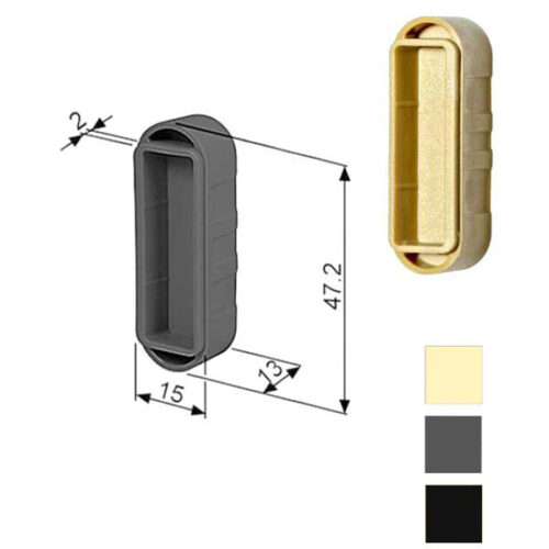 VASCHETTA INCONTRO SERR.MEDIANA 15x47 NER 1402 AGB