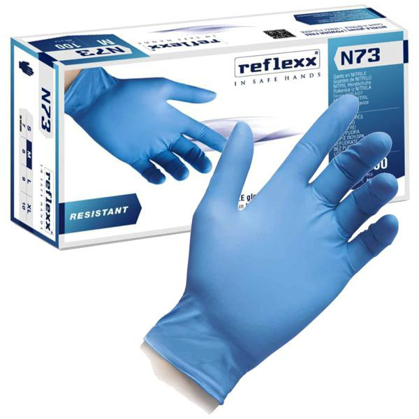 GUANTI NITRILE N73 POWDER FREE L    Pz 100 REFLEXX