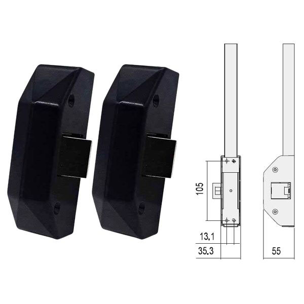 SCROCCO MANIGLIONI ALPHA 51 Pz 2   07A63-51-0 CISA