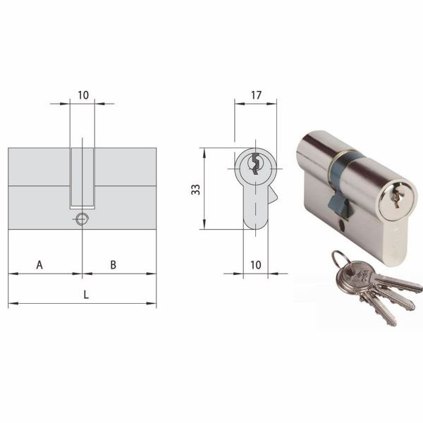 CILINDRO INF.  59,0-29,5-29,5     N0G303-07-0 CISA