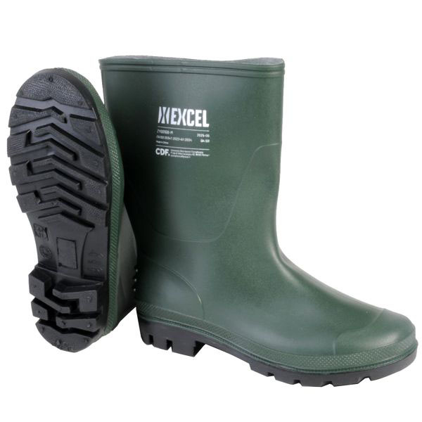 STIVALI PVC TRONCHETTO 38 VERDE        EXCEL 12156