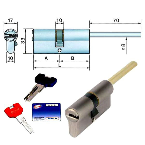 CILINDRO INFILARE  65-35-30   P.SECUR S3400 POTENT
