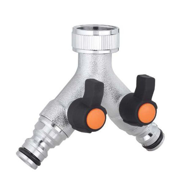 PRESA 2 RUBINETTI 3/4F + INN.M METAL 9602 CLABER