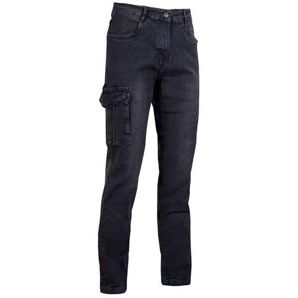 PANTALONE JEANS GUADO BLACK C. L      TOMMI UPOWER