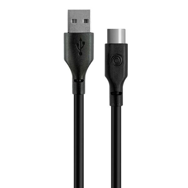 CAVO RICARICA USB-A TYPE C cm 100 NERO 4025 TIEMME