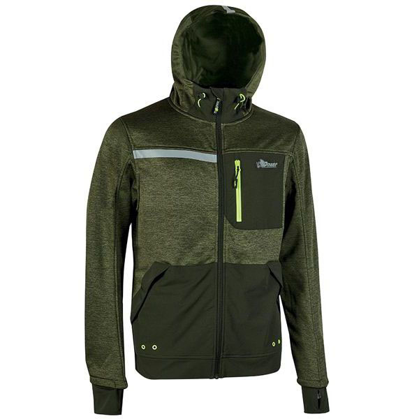 FELPA ZIP LUNGA DARK GREEN XXL       GALAXY UPOWER