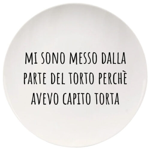PIATTO CERAMICA PIANO TORTA           cm 26,5 SOOR