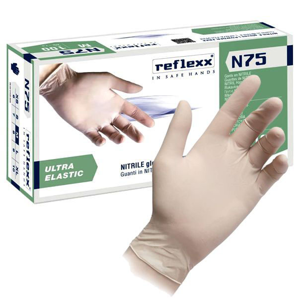 GUANTI NITRILE N75 POWDER FREE L    Pz 100 REFLEXX