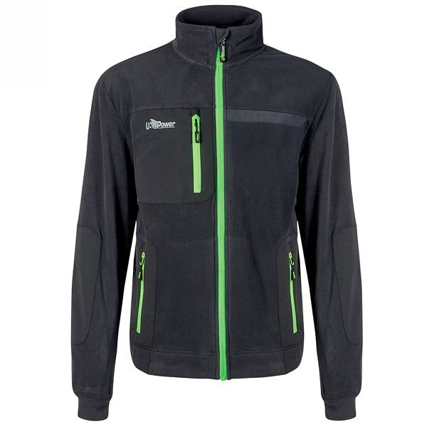 FELPA ZIP LUNGA ASPH.GREY GREEN M     VENUS UPOWER