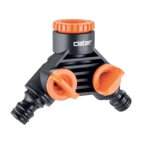 PRESA 2 RUBINETTI 3/4F + INNESTI M     8599 CLABER