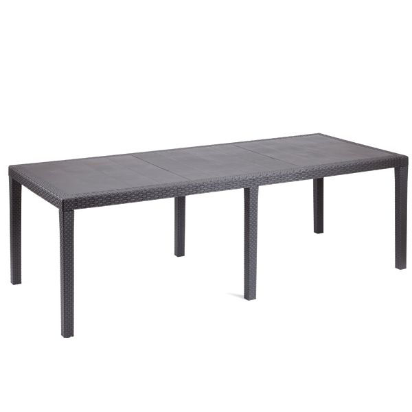 TAVOLO RESINA QUEEN ANTRACITE     220×90 PROGARDEN