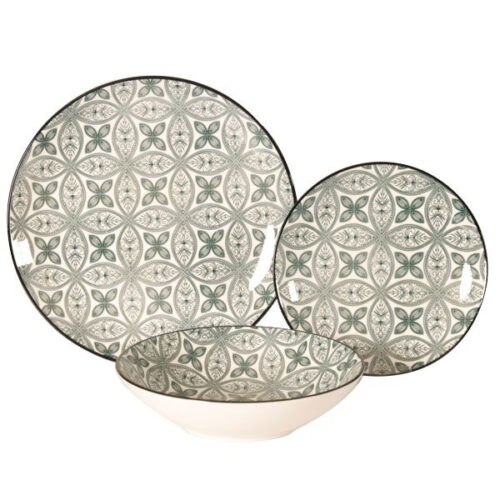 SERVIZIO PIATTI PORCELL.MAIOLICA Pz 18 XTRA 11691