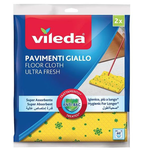 PANNO PAVIMENTI PANNOGIALLO   Pz 2 cm 59×50 VILEDA