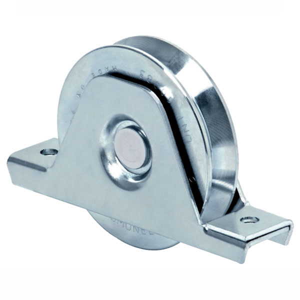 RUOTA CANCELLI GOLA V 100 SUPPORTO 335 FC