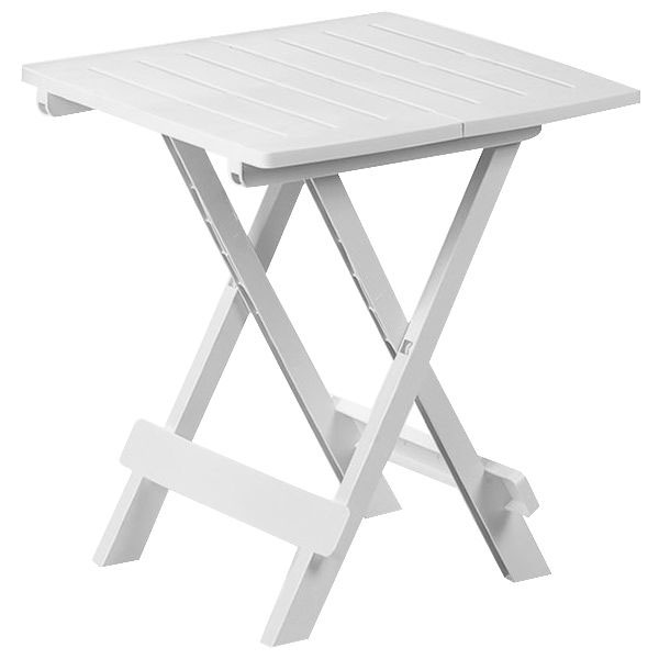 TAVOLO RESINA PIEGH.ADIGE BIANCO   44×44 PROGARDEN