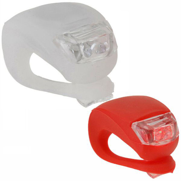 LUCE BICICLETTA LED SET SILIC. Pz 2 SYNTESY 12386