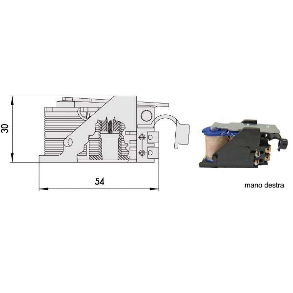 BOBINA ELETTROSERRATURE V.12 DX    07118-00-1 CISA