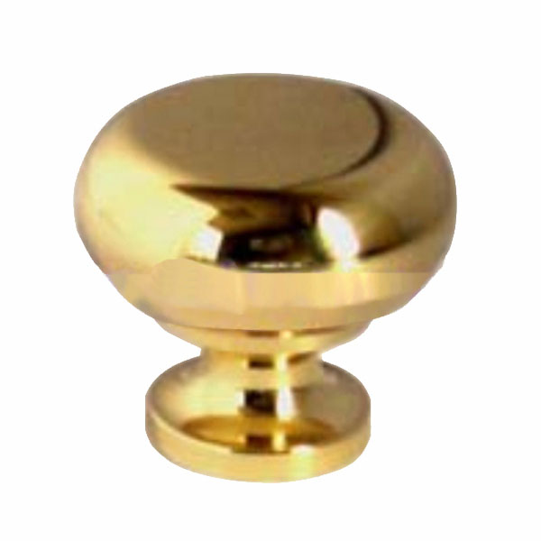 POMOLO TONDO OTTONE LUCIDO mm 25
