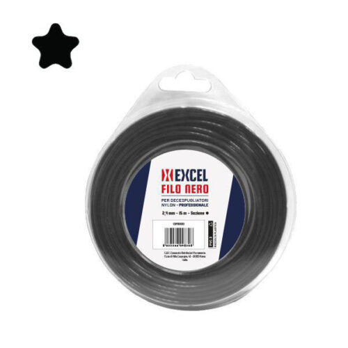FILO NYLON PENTAGONO    mm 3,3 m 12    EXCEL 09836