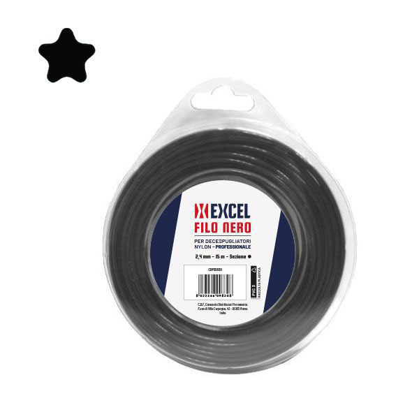 FILO NYLON PENTAGONO mm 3,3 m 12 EXCEL 09836