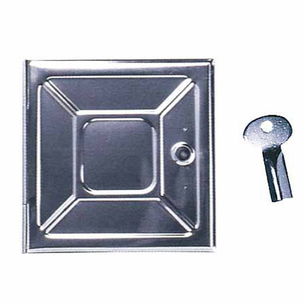 PORTINA CAMINO LAMIERA ZN 18,5x18,5 CHIAVE