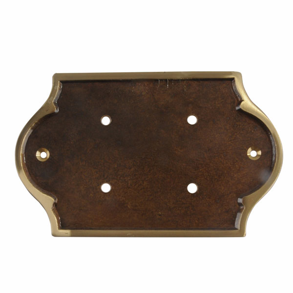 PLACCA PORTANUMERI OTTONE BONZATO P3 250x120