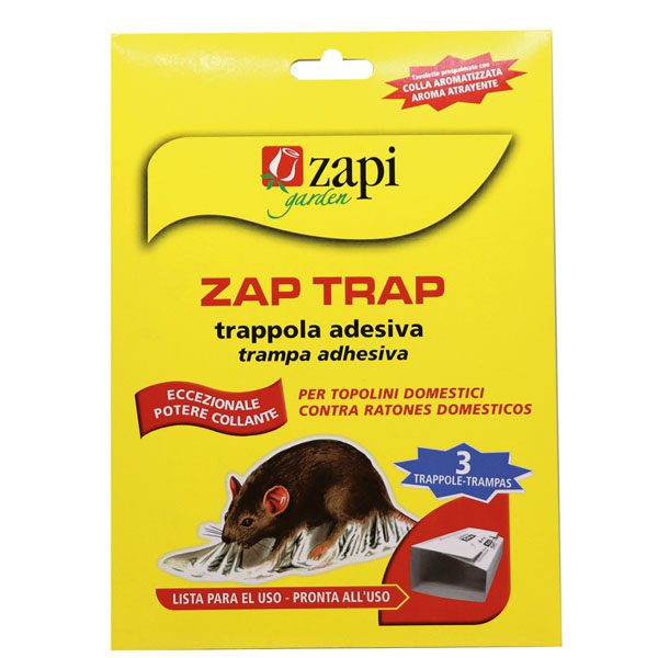 COLLA TOPI TAVOLETTE ZAP TRAP   Pz 3 cm 15×21 ZAPI