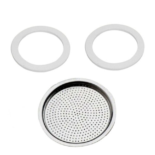 GUARNIZIONI Pz 2 + FILTRO MOKA   Tz   6 XTRA 11801