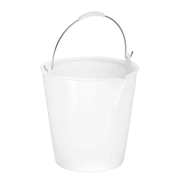 SECCHIO POLIETILENE BIANCO BEC.l  9 7250P2 GIGANPL