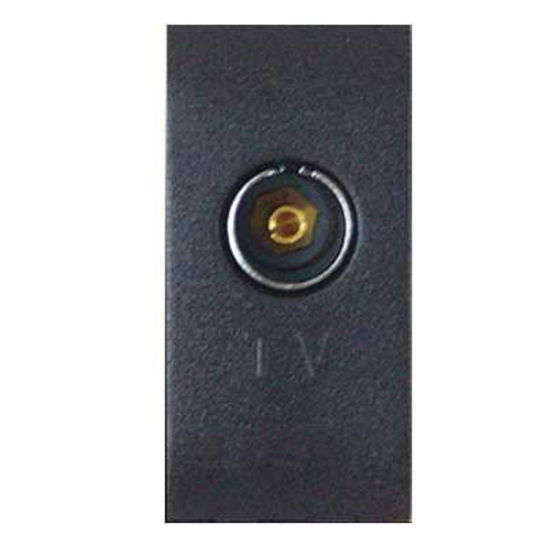 FRUTTO COMFORT PRESA TV mm 9,5 FEMMINA   ANTRACITE