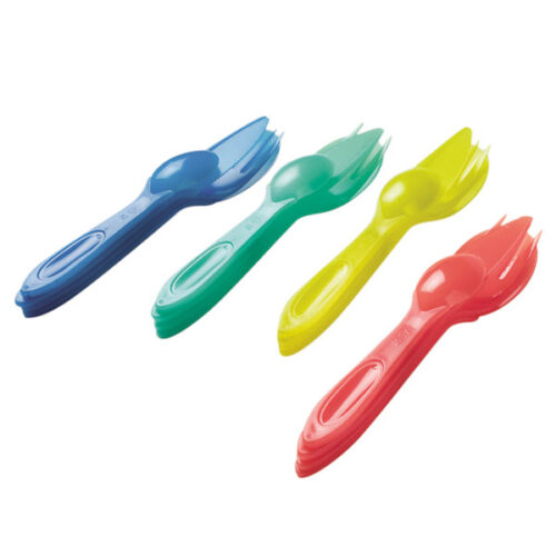 POSATE PLASTICA TAVOLA             Pz 4 FROSTY DEM
