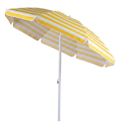 OMBRELLONE ACCIAIO TNT BIA/GIALLO  180 VETTE 05141