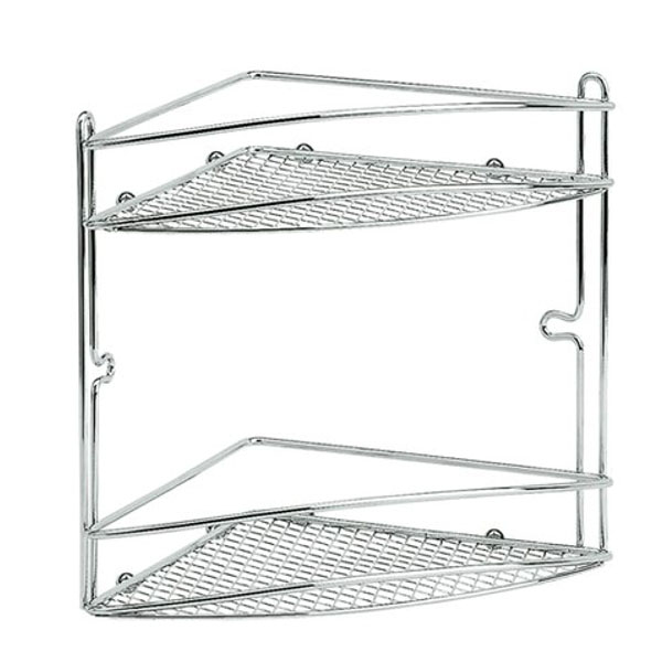 MENSOLA BAGNO CROMO STAR ANGOLARE 21×21 h 26 ARTEX