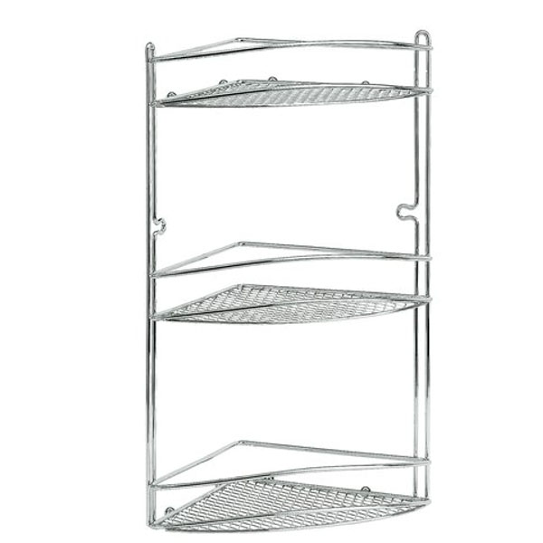 MENSOLA BAGNO CROMO STAR ANGOLARE 21×21 h 46 ARTEX
